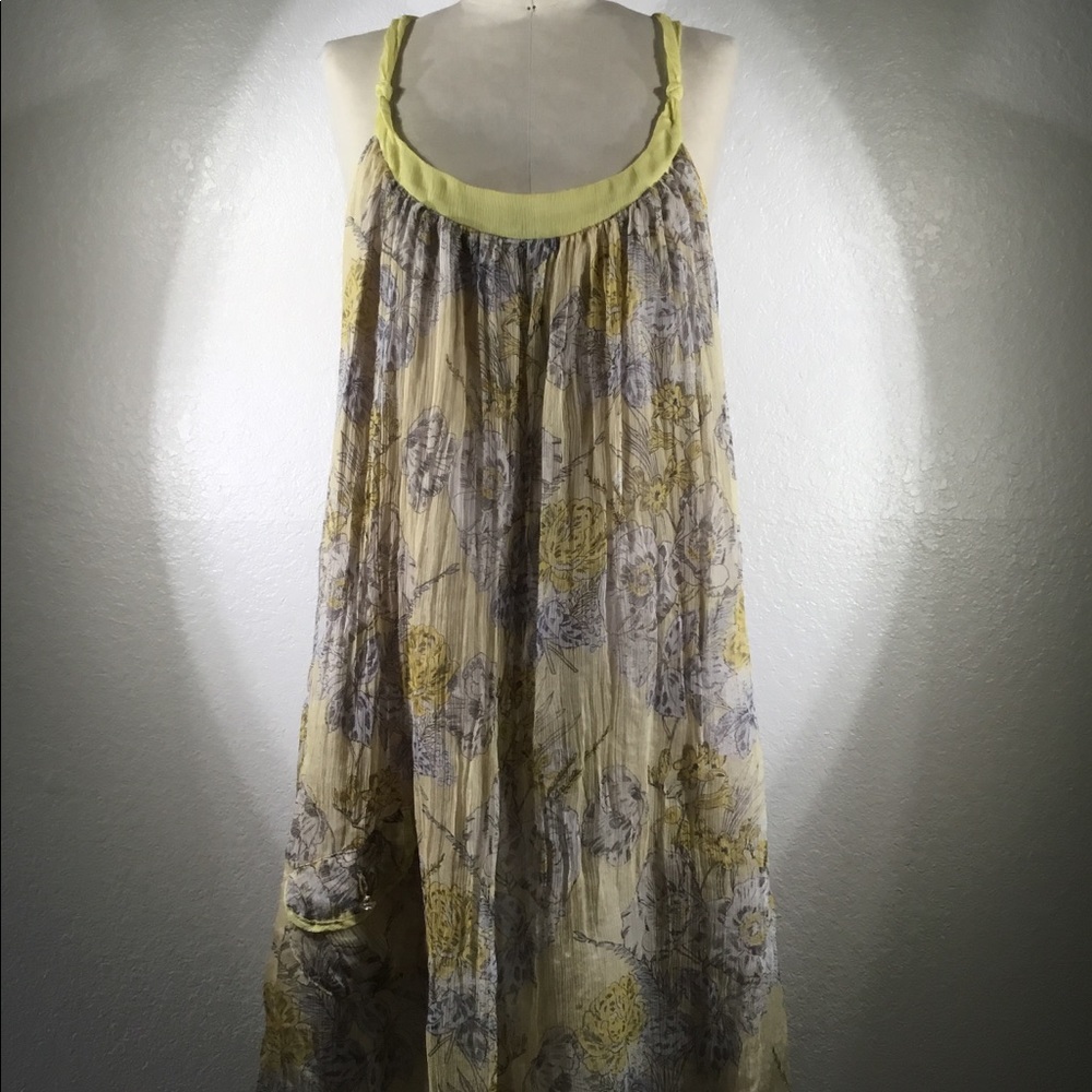 NWT 4LNL Johnny Was Floral Mini Dress Sz M
